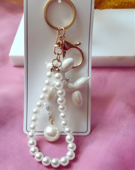 Korean Style Cartoon Puppy Beaded Key Chain