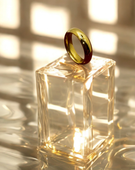 Unisex Plain Gold Colour Ring | Gold-Plated | Stainless Steel | Anti Tarnish