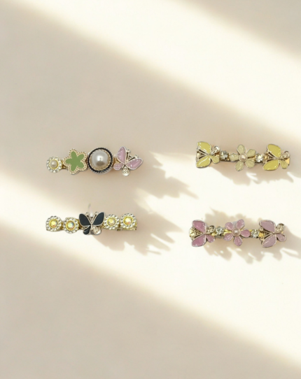 Butterfly & Floral Hair Pin (01 Number)